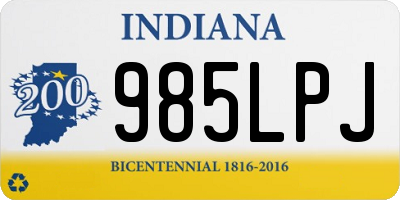 IN license plate 985LPJ