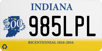 IN license plate 985LPL