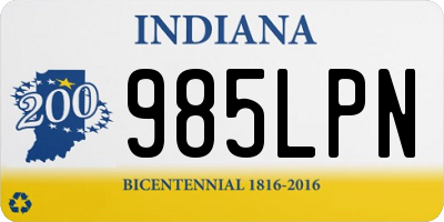 IN license plate 985LPN