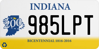 IN license plate 985LPT