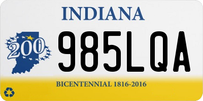 IN license plate 985LQA