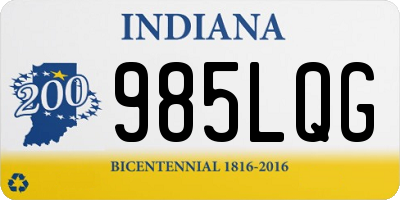 IN license plate 985LQG