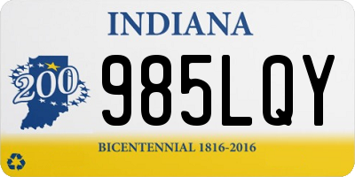 IN license plate 985LQY