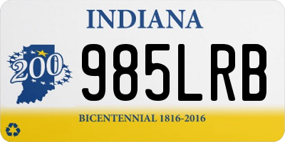 IN license plate 985LRB