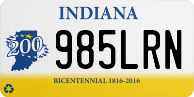 IN license plate 985LRN