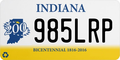 IN license plate 985LRP