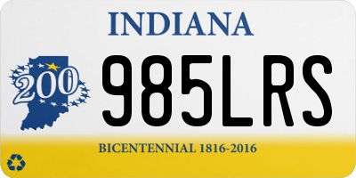 IN license plate 985LRS