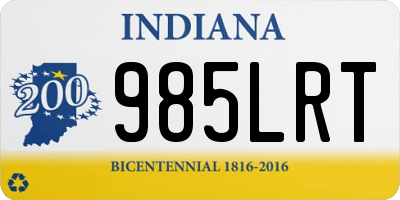 IN license plate 985LRT