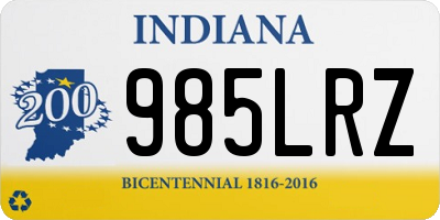 IN license plate 985LRZ