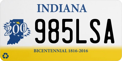 IN license plate 985LSA