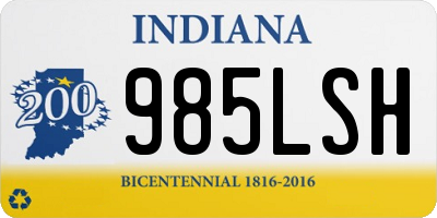 IN license plate 985LSH