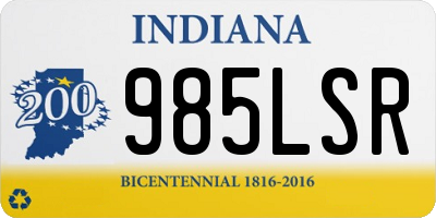 IN license plate 985LSR