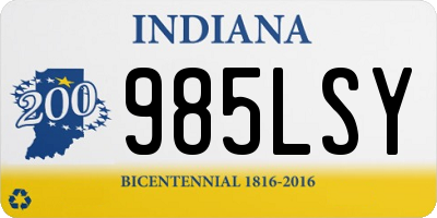 IN license plate 985LSY