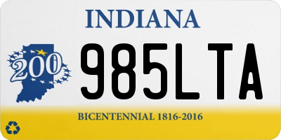 IN license plate 985LTA