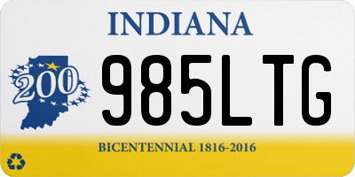 IN license plate 985LTG