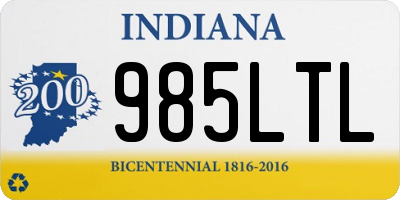 IN license plate 985LTL