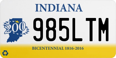 IN license plate 985LTM