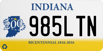 IN license plate 985LTN