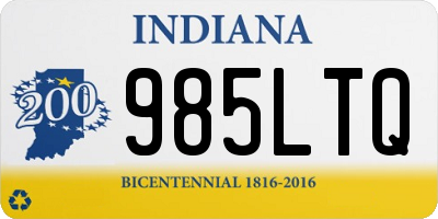 IN license plate 985LTQ