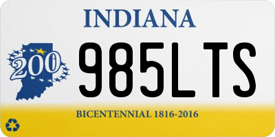 IN license plate 985LTS