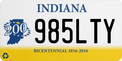 IN license plate 985LTY