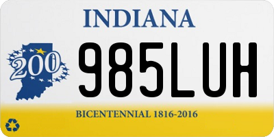 IN license plate 985LUH