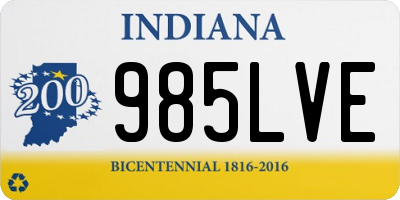IN license plate 985LVE