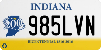 IN license plate 985LVN