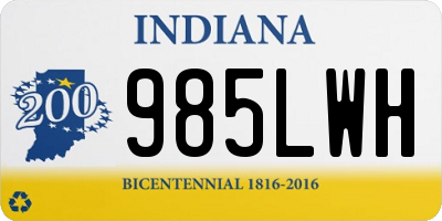 IN license plate 985LWH