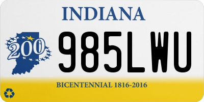 IN license plate 985LWU