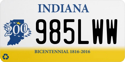 IN license plate 985LWW