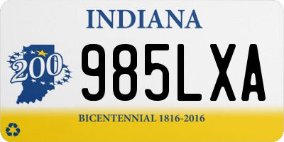 IN license plate 985LXA