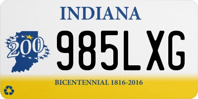 IN license plate 985LXG