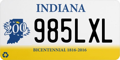 IN license plate 985LXL