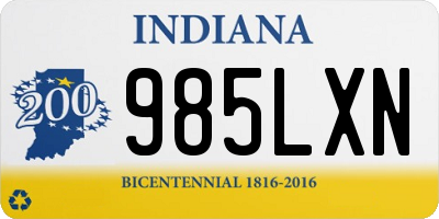 IN license plate 985LXN