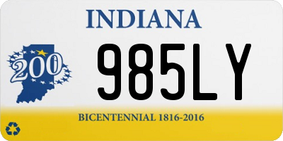IN license plate 985LY