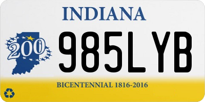 IN license plate 985LYB