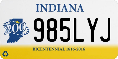 IN license plate 985LYJ