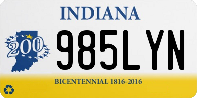 IN license plate 985LYN
