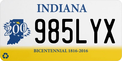 IN license plate 985LYX