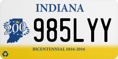 IN license plate 985LYY