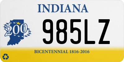 IN license plate 985LZ