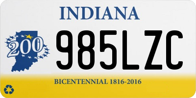 IN license plate 985LZC