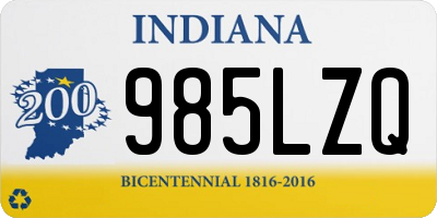 IN license plate 985LZQ