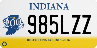 IN license plate 985LZZ