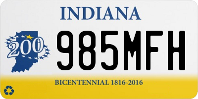 IN license plate 985MFH
