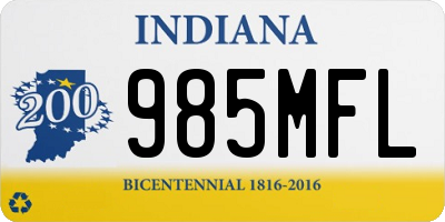 IN license plate 985MFL