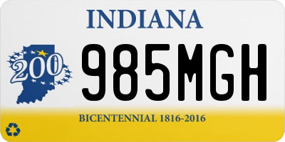 IN license plate 985MGH