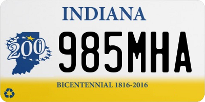 IN license plate 985MHA