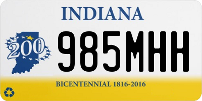 IN license plate 985MHH